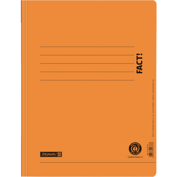 Schnellhefter FACT! 25 Stueck orange