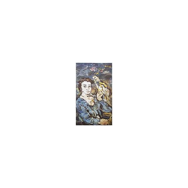Kokoschka, Oskar, Dame mit Papagei