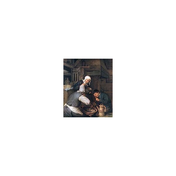 Ostade, Adriaen van, Zwei schmausende Bauern