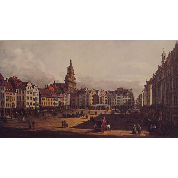 Canaletto - Bernardo Bellotto, Der Altmarkt zu Dresden