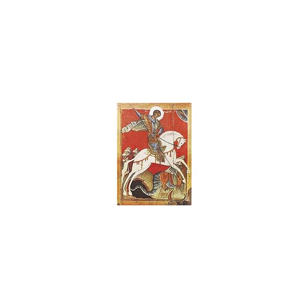 Ikone, Nowgorod (Ende des 14. Jh.) Der Heilige Georg