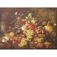 Heem, Jan Davidsz. de, Früchte vor altem Mauerwerk