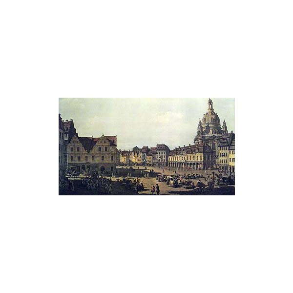 Canaletto - Bernardo Bellotto, Der Neumarkt zu Dresden