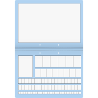Number learning booklet A4 landscape 16 sheets 10 pieces...