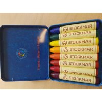 wax crayons tincase 8 p.  special
