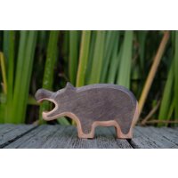 Hippopotamus mouth open