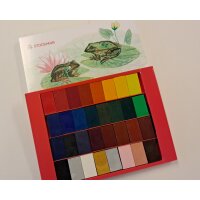 Wax blocks cardboard case 32 colors